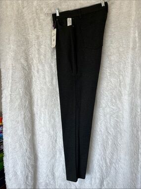 Gloria Vanderbilt “Amanda” Charcoal Grey/Black Straight-Leg Dress Pants—NWT
